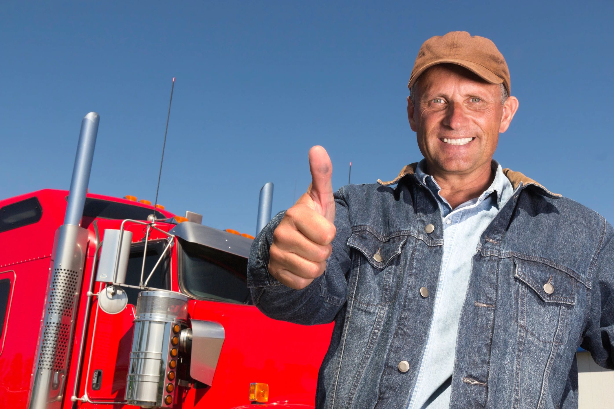 happy truck driver testimonial